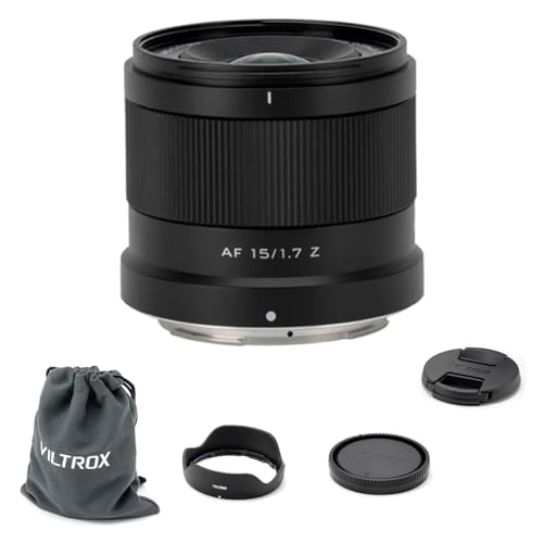 VILTROX 15mm F1.7 APS-C 超広角オートフォーカスレンズ ニコン Zマウントカメラ Z5 Z50 Z50II Z6 Z6II Z7 Z7II ZFC Z30 Z9 Z8 ZF Z6III用