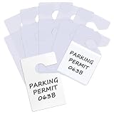 Lot de 10 supports transparents pour permis de stationnement, permis de stationnement, rétroviseurs de voiture, passeport, autocollants