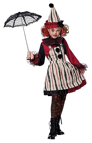 Disfraz completo payaso para niñas talla M miniatura 1