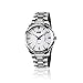 Men's Stainless Steel Quartz Dress Watch, Wrist Band Business Analog Watches Unique Waterproof Roman Numeral Casual Fashion Calendar Wristwatch - Silver Blue