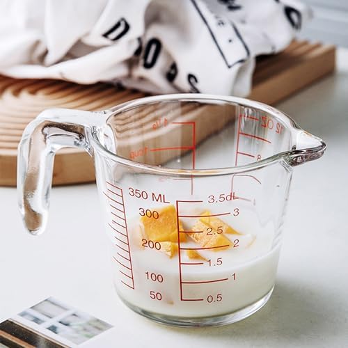 Copo medidor de vidro, copos medidores de líquido de vidro temper...