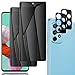 Produktbild OnlyCase Store Panzerglasfolie für Samsung Galaxy A53 5G, Sichtschutz Schutzfolie Anti-Spy Privatsphäre Tempered Glas Dunkel Privacy Folie Displayschutzfolie mit Kamera Linse Folie (2 +2 STÜCKE)