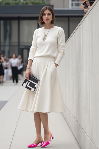 Castamere Womens Close Pointed Toe Slip-on Beaded Mules Heels Kitten Heel Dress Party Casual Pumps 2.6 Inches Heels2