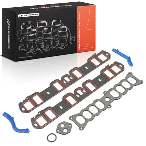 A-Premium Lower Engine Intake Manifold Gasket Set Compatible with Ford Mustang, LTD Crown Victoria & Lincoln Continental, Mark VII, Town Car & Mercury Capri, Colony Park, Cougar, Grand Marquis, 5.0L