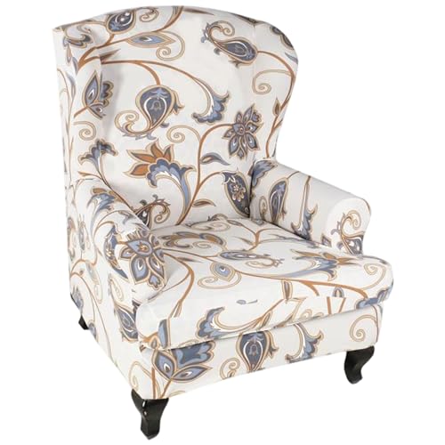 Funda para sillón con respaldo con ala elástica antideslizante lavable 2