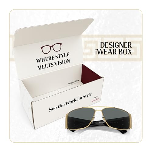 Versace VE2163 Rectangular Polarized Sunglasses with Accessories, Gold/Grey - image 6