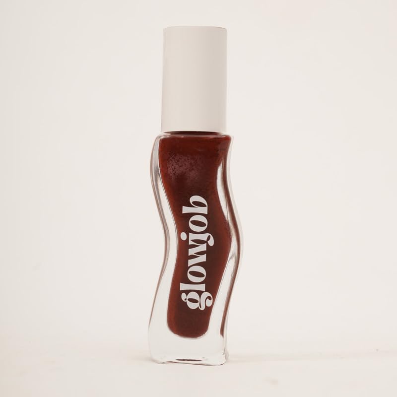 Image of Glowjob After Dark Brown Lip Oil - Hydrating Glossy Lip Oil with Sheer Brown Tint, Lightweight Non-Sticky Shine, Nourishing Soft Stain Finish