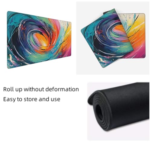Alfombrilla de ratón grande e impermeable de 80x30 cm para proteger tu escritorio G47 5