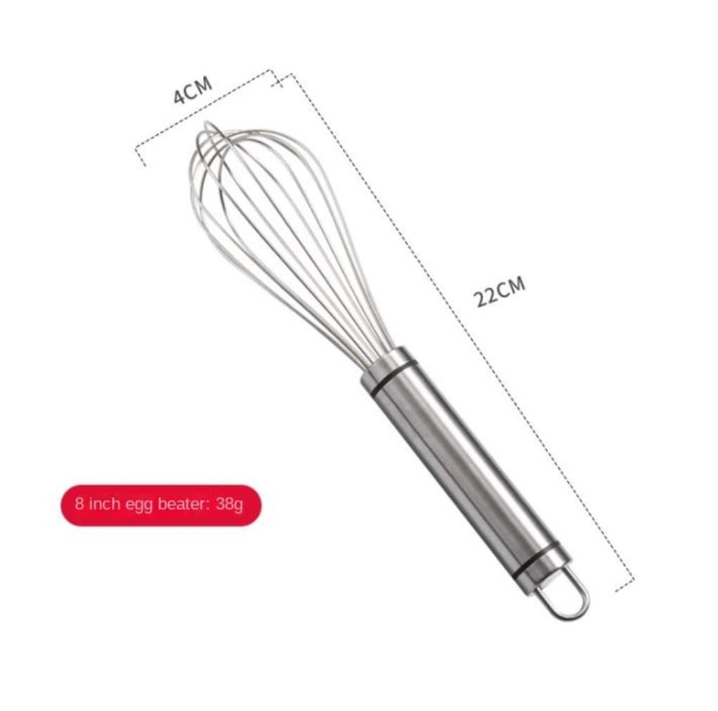 Batidor Varillas Cocina Batidor De Huevos Manual Multifuncional, Batidor De Huevos De Acero Inoxidable, Herramientas De Cocina For Hornear, Adecuado For Agitar Condimentar Huevos De Harina Barillas Ba