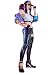 DAZCOS KDA Akali Cosplay Outfit for Womens Cosplay Costume 6 PCS (S(4-6)) Purple