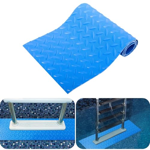 Alfombrilla antideslizante para escalera de piscina 16x36 pulg miniatura 1