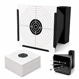 Porte Cibles avec 50 Cibles 14x14 cm pour Airsoft et Airguns   Acier