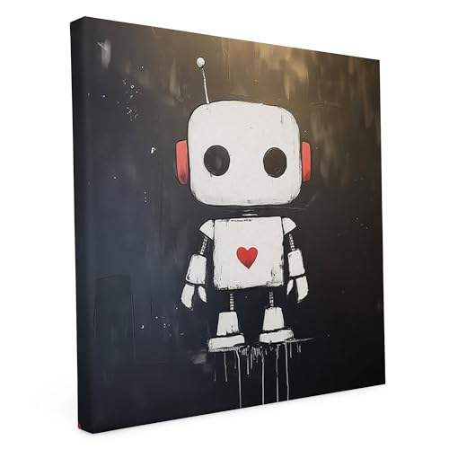 druck.de Banksy Motive - Wandbild auf Leinwand – Keilrahmen bedruckt -...