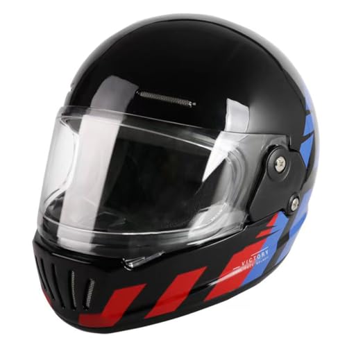 Casques intégraux moto DOTECE pour adulte avec visière de protection
