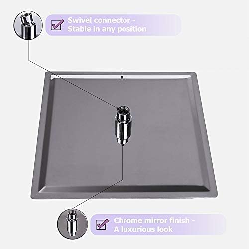 3-funkcyjne baterie prysznicowe z wyświetlaczem cyfrowym, deszczownica, ultracienka głowica prysznicowa, bateria ścienna z mieszaczem, wanna, prysznic, 8 Inch Full Set