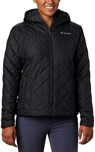 Columbia Women's Copper Crest Hooded Jacket, Black, 1X Plus