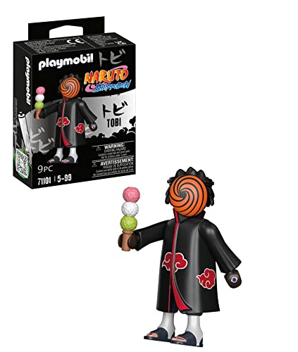 PLAYMOBIL NARUTO SHIPPUDEN 71101 Tobi con bola dango, diversión de juego creativo para fans del anime con grandes detalles y extras auténticos, 11 piezas, a partir de 5 años