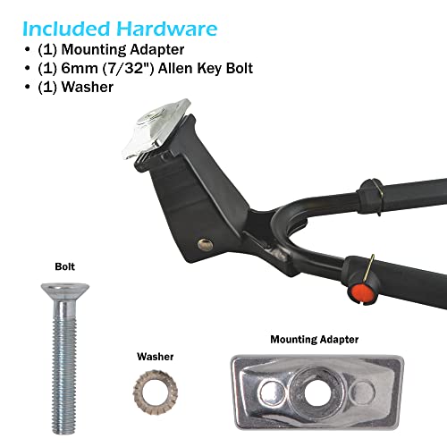 Lumintrail Center Mount Double Leg Kickstand - Adjustable Height Kickstands for 24-29 Inch Adult Bikes - Perfect for Cruiser, Road and Hybrid