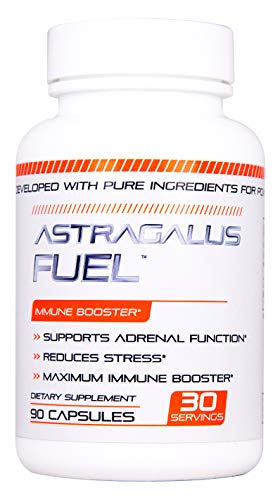 Astragalus Complex - Immune Booster Effective and Powerful - 500mg per Capsule of Pure Astragalus - Supports Cardiovascular Health, Boosts Immune Function, Respiratory - 90 Capsules Manufactured USA