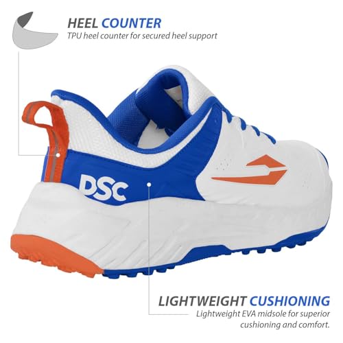 Image of DSC Endgame Cricket Shoes with Durable Rubber Studs; Professional Cricket Footwear for Batting, Bowling, and Fielding