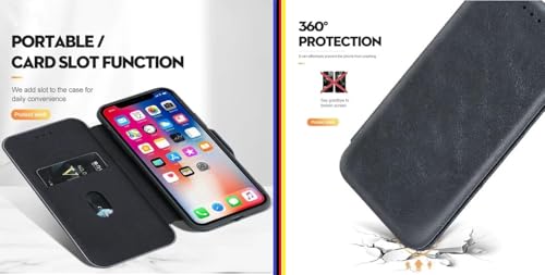 Image of WHITBULL Smart Magnetic Closer Flip Cover Compatible with Realme 15 Pro 5G / Realme 15 5G (Black)