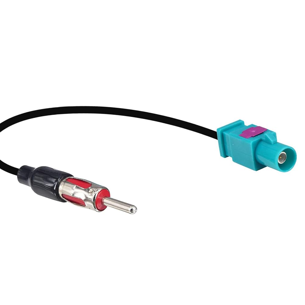 Fakra to Din ISO Audio Aerial Adaptor Cable 30cm Car Radio Antenna Car Radio Compatible for BMW, Ford, Volkswagen and more