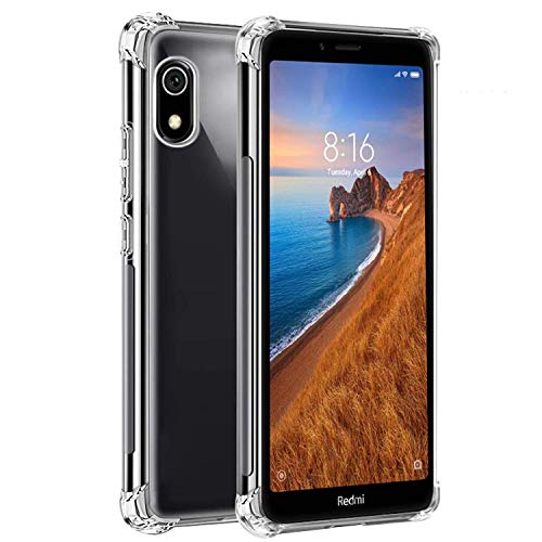 Image of NISHTECH for Redmi 7A Flexible Crystal Clear TPU Soft Back Cover with Cushioned Edges for Ultimate Protection