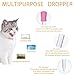 Kitten Bottle Feeding Kit, Cat Feeding Bottle for Newborn Kittens, Pet Nursing Bottle Kits Replacement Nipple, Pet Pill Shooter Dispenser, 5ml Dropper