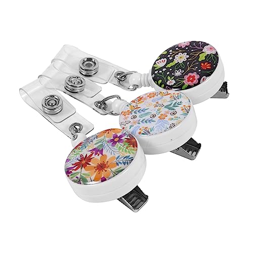 Porte-badge pratique pour infirmières : lot de 9 boucles de badge rétractables anti-perte