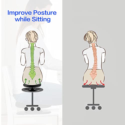 Balance Active Seat Posture Core Trainer | Improve Posture & Stability, Increase Back Muscle Strength While Sitting in Your Chair, Portable Exercise | Perfect Addition to Your Chair or Seating Setup