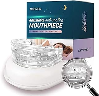 NEOMEN Upgraded Adjustable Snore Stopper, Snoring Solution Mouthpiece, Reusable Custom Night Snoring Mouthpiece