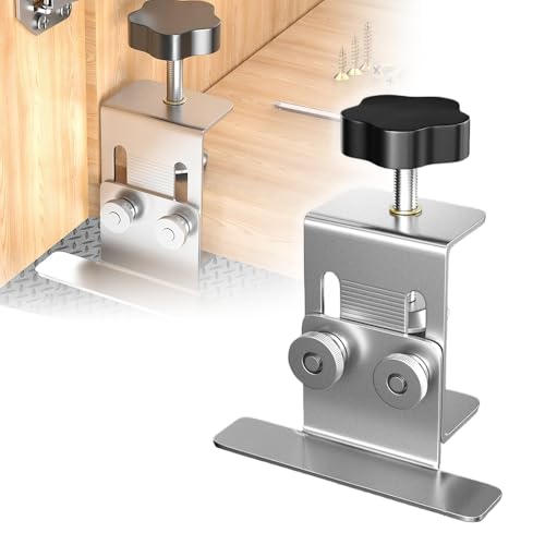 Quick Install Cabinet Door Installation Tool 2025 New Adjustable Height Cabinet Door Installation Mounting Jig Clamps Positioner Tools for Most Cabinets Doors Attaching Hinges (2)