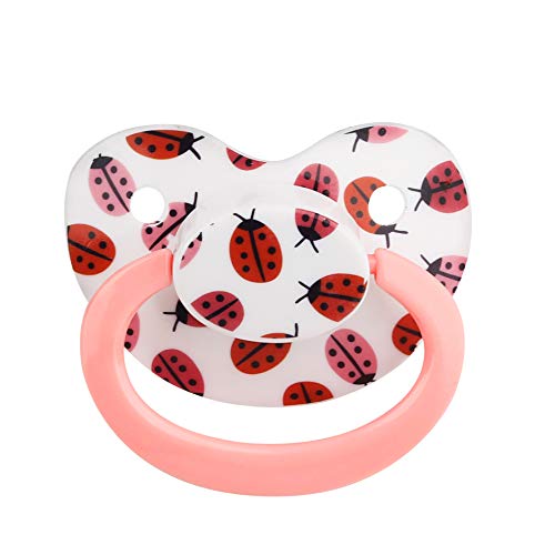 TEN@NIGHT Adult Pacifier Size Dummy ABDL Silicone Pacifier Adult Nipple (Lightpink)