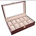 Produktbild Chengzuoqing Uhrenbox Exquisite 12 Bit-Aufbewahrungsbehälter for Klavierlack Qualitäts-Farben-Uhr-Kasten Zur Aufbewahrung und Heimanzeige (Color : Brown, Size : S)