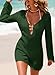 Dokotoo Summer Beach Vacation Essentials Crochet Knit Cover Ups for Swimwear Women Bathing Suit Cover Ups for Women 2026 Spring Fashion Trendy Deep V Neck Summer Dresses Women's Clothing Green Large