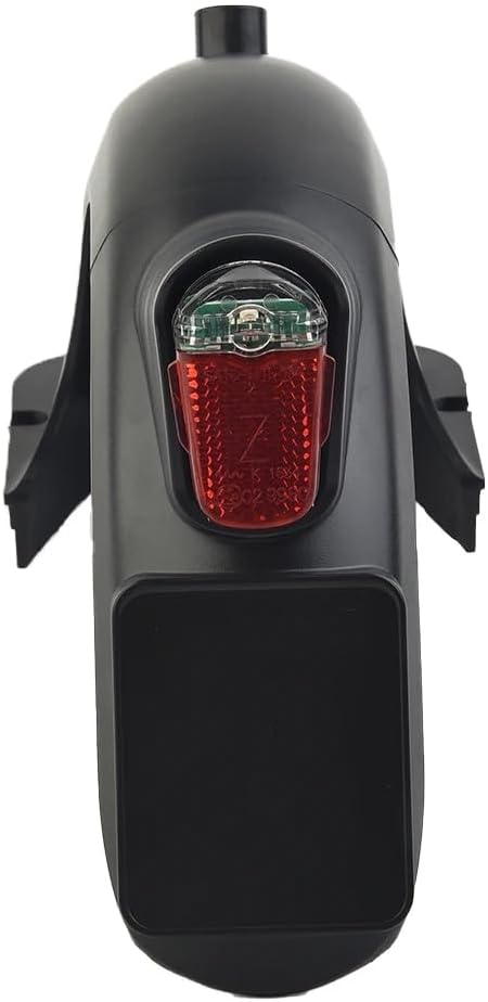 Electric Scooter Fender Rear Mudguard for Ninebot MAX G30/G30D Electric Scooter Rear Fender with Taillights Replacement Part Accessory,Black rear mudguard