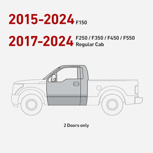 Estribos de Acero para Ford F150/F250 2015-2025 Negros miniatura 2
