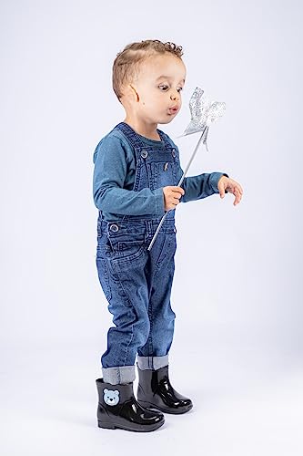 Galochinha Galocha Menino Ursinho Bota Infantil Proteção Chuva Inverno Impermeável Coturno (Urso Pre