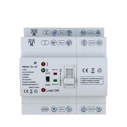 Inverseur de source automatique ATS rail DIN pour une alimentation sans interruption 32A