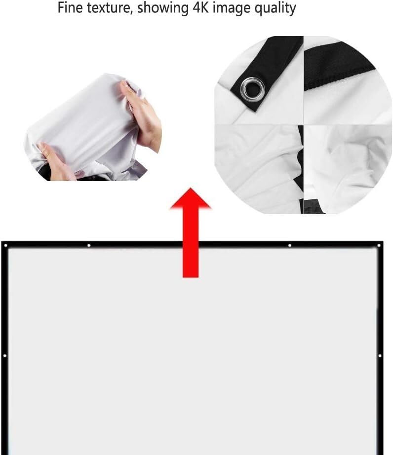 Pantalla de proyección plegable portátil 100 pulgadas miniatura 4
