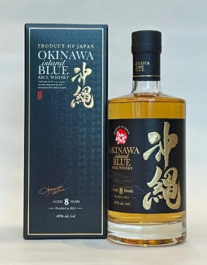 Amazon.co.jp: 泡盛 沖縄 island BLUE 8年古酒 40度 700ml /久米仙酒造