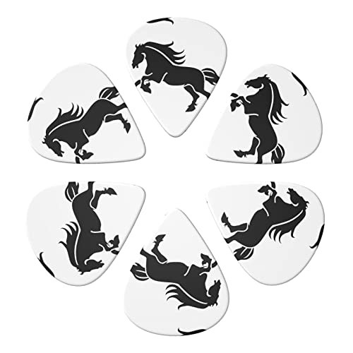 Running Horse Lot de 6 médiators pour guitare acoustique, guitare électrique, basse, ukulélé – fins, moyens et épais. - Les Beatles, Paul McCartney, John Lennon, RIngo Starr, George Harrison Running Horse Lot de 6 médiators pour guitare acoustique, guitare électrique, basse, ukulélé – fins, moyens et épais. – Image 5