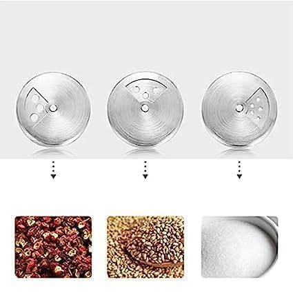 Image of INKULTURE Stainless Steel Salt and Pepper Shaker with Transparent Glass 100 ml (Set of 2) with Stainless Steel Stand for Oregano, Chilli Flakes, Sugar, Seasoning Sprinkler Dinning Table Masala Pot