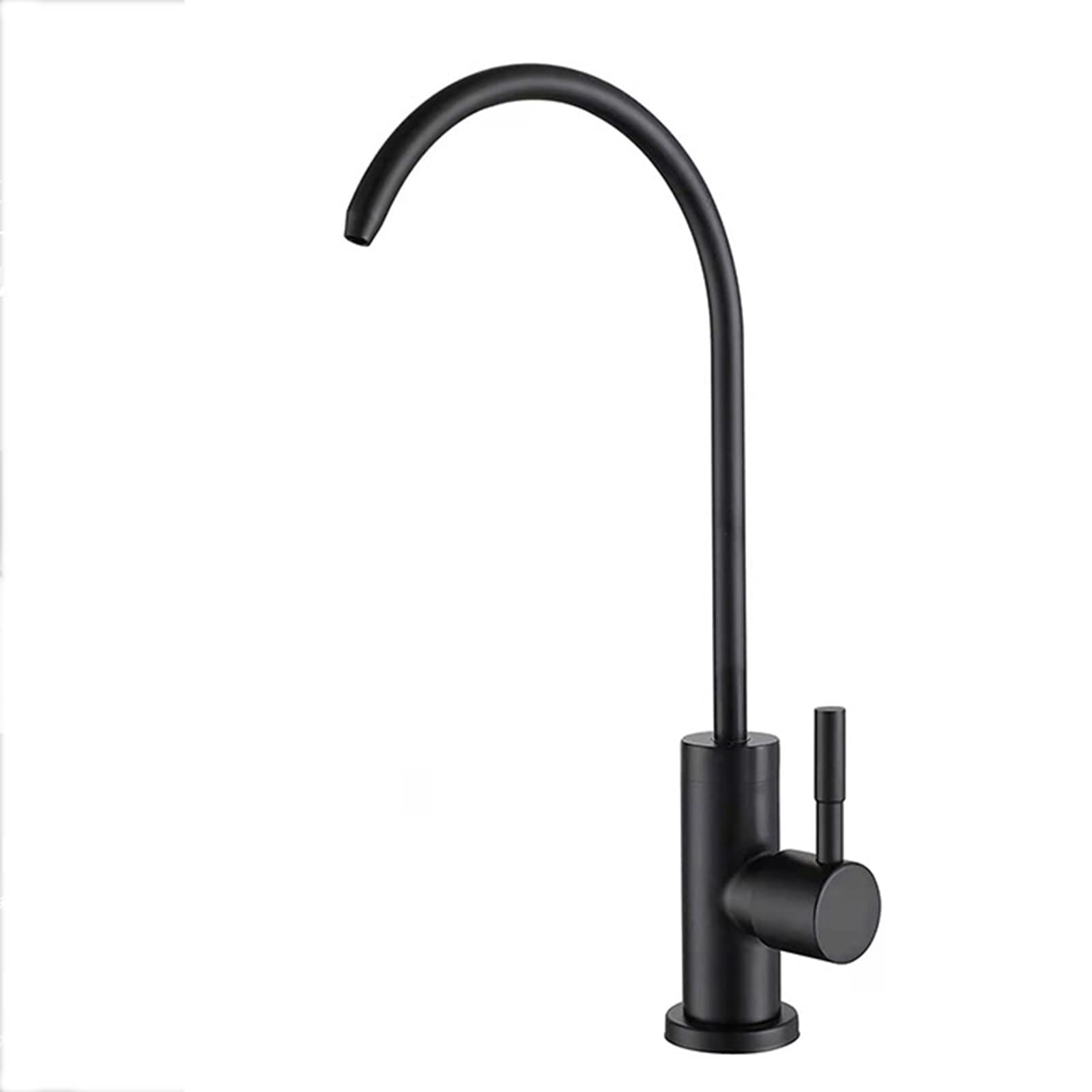 Rubinetto del filtro dell'acqua Rubinetto della cucina del rubinetto dell'acqua del filtro del lavello rotante 360, rubinetto della cucina cromato (Colore : Nero)