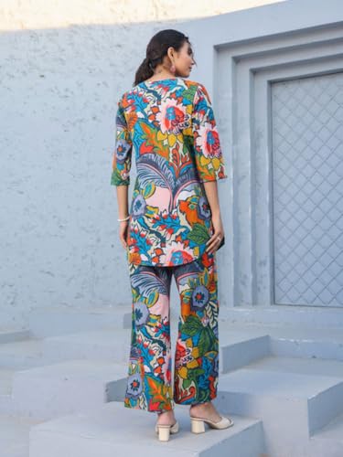 Image of Trendy Queen Co Ord Set | Casual Wear Pant Top Set | Fancy Co-Ord Set | Full Pair Set | Coord Sets for Women | Top Pant Set (SD817)