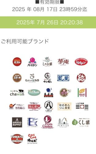 今使いたい方質問下さい すかいらーく 10,00 株主優待 デジタルチケット 優待券 お食事券 25券と併用 クーポン 割引券のサムネイル