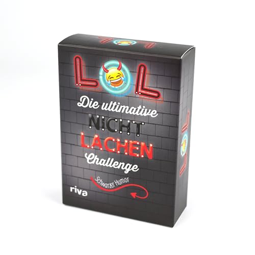 LOL – Die ultimative Nicht-lachen-Challenge – Schwarzer Humor: Mit den besten Witzen, Flachwitzen, Scherzfragen. Partyspiel mit Trinkspielvariante. Ab 18 Jahren
