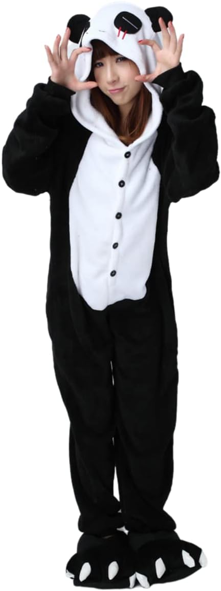 Animal Onesie Pajamas Kigirumi for Women Men Adult Unisex Sleepwear Halloween Cosplay Costume One-piece Jumpsuit