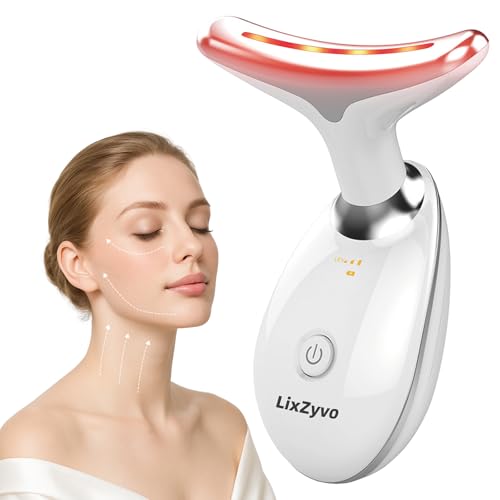 LixZyvo® 7-Color LED Beauty Device with Advanced Beauty Technology, Soothing Thermal Care, Smart Skin-Touch Sensor, Facial Massager, face Lifting Device, Facial Device, Electric face Massager