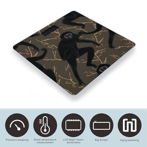 Báscula digital Black Gibbon Monkey para peso corporal miniatura 3